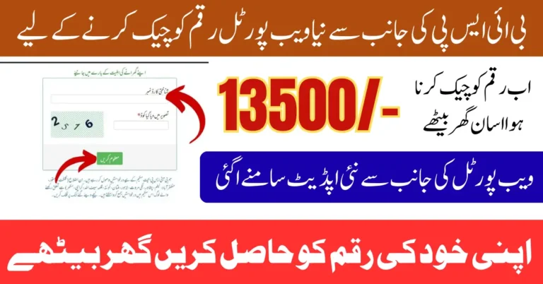 BISP 8171 Portal Update July 2026 Check Rs. 13,500 Full Guide